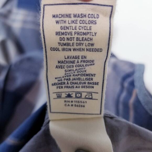 7 For All Mankind Plaid Metallic Button Front Shirts - Picture 11 of 12